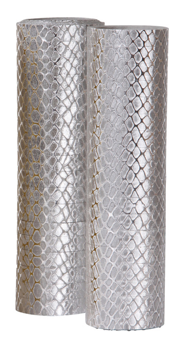 Serpentiner folie sølv 2-pk.